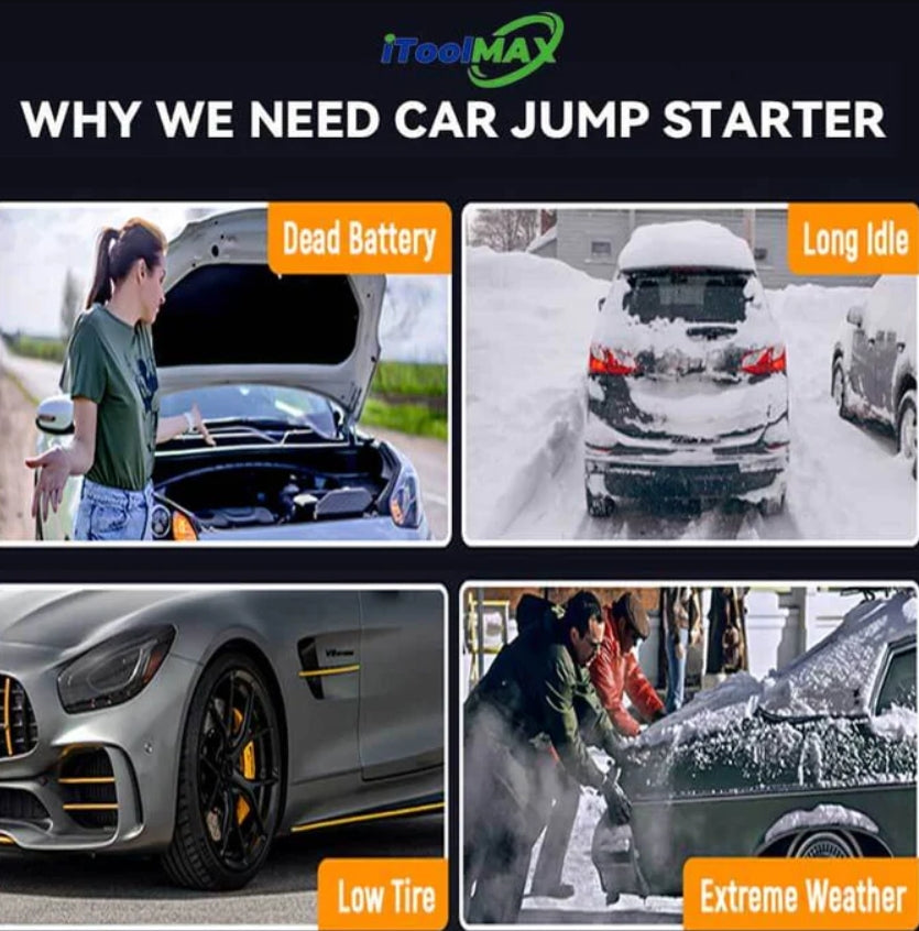 4 in 1 Portable Jump Starter with Air Pump Pro
