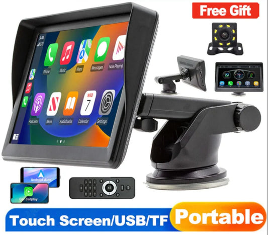 7"  Touchscreen Car Display with Free Rear View Camera(2024 Edition)