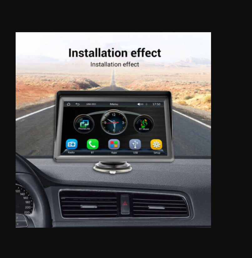 7" Touchscreen Car Display with Free Rear View Camera(2024 Edition)