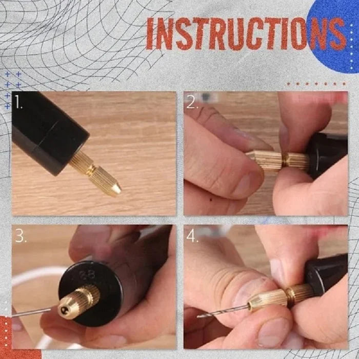 🔥Hot Sale-45 OFF🔥 Handy Drilling Electric Tool (6 drill bits)✨