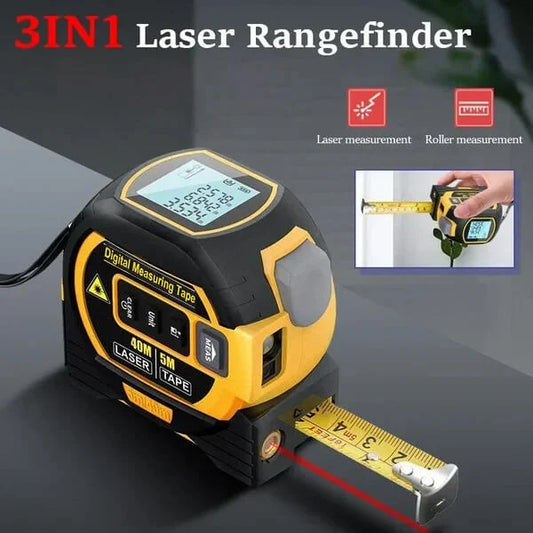 3-In-1 Infrared Laser Tape Measuring (Imperial & Metric)🎁