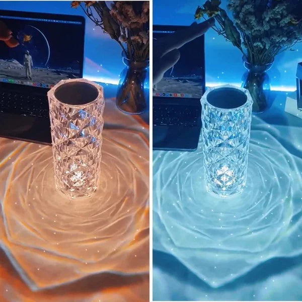 🌈 Touching Control Rose Lamp Speaker✨