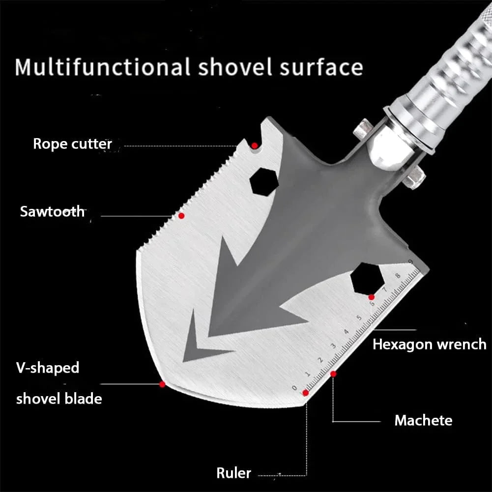 Multi-Purpose Ordnance Shovel With Camouflage Bag