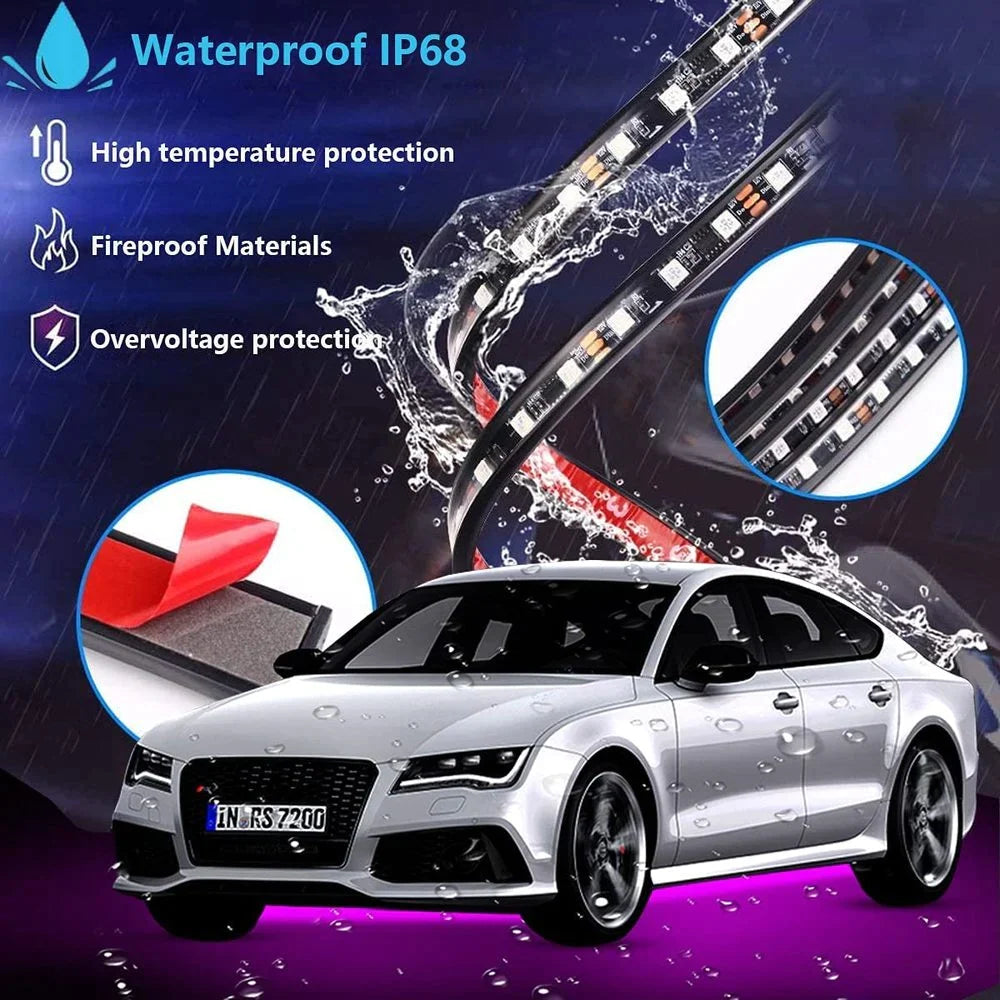 đ„49% OFFđ„ 2023 Car Chassis Flexible RGB Waterproof LED Strip Lights (4PCS)