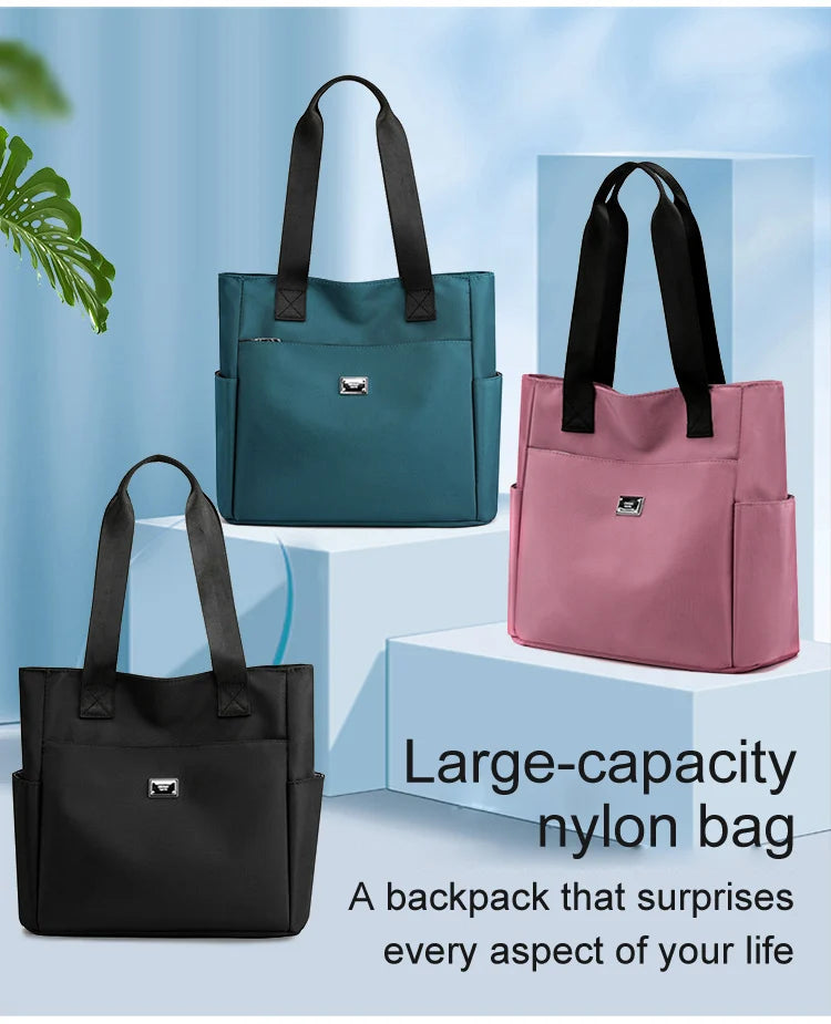 🔥2023 Large Capacity Waterproof Multi Pocket Nylon Shoulder Bag👜