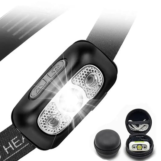 Hot Selling Mini USB Sensor headlight for camping hunting running rechargeable headlamp