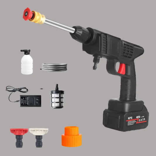 Wireless Automatic Car Washing Machine High-pressure Water Gun Car Wash Gun(Equipped with 2pcs large-capacity lithium batteries)