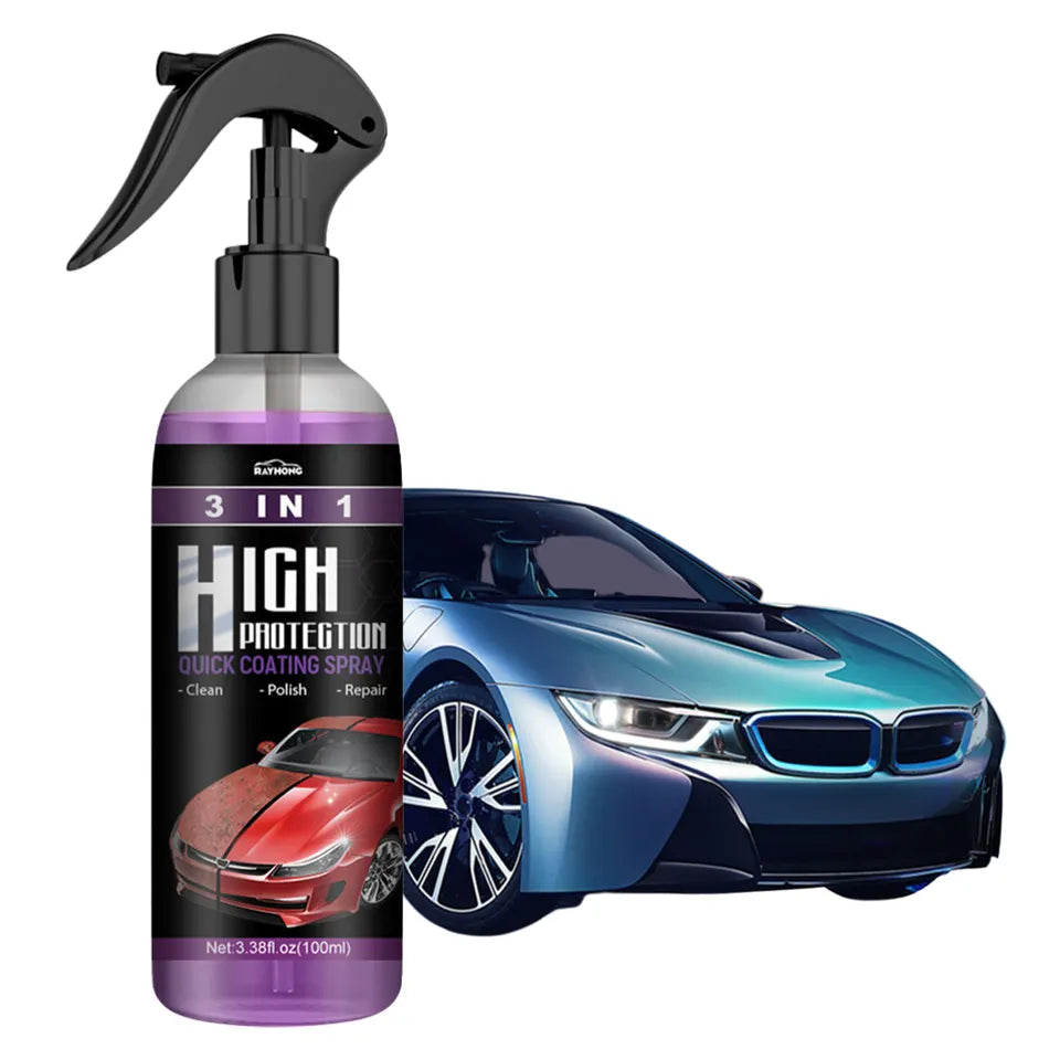 100ML 3 In 1 Car Nano Ceramic Coating Polishing Spraying Wax Forpolish car Wash Fortify Quick Coat Polish & Sealer