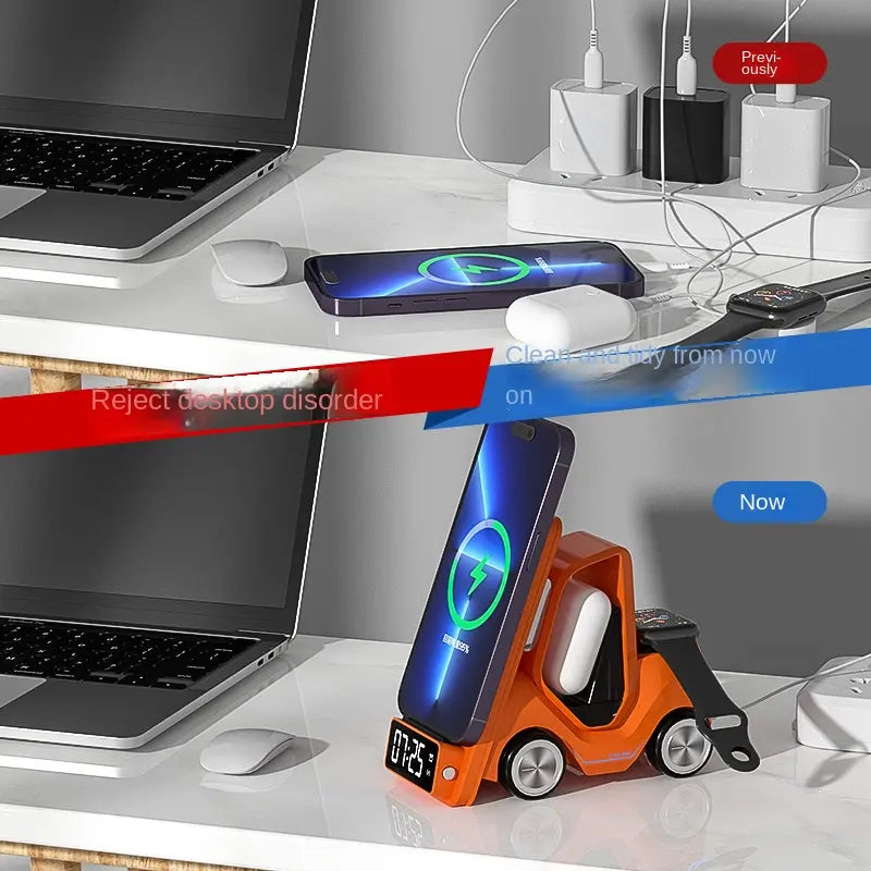 Universal multifunction qi 3in magnetic 1 wireless induction charger