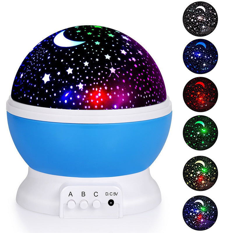 Creative Gift starry sky Night Lamp 360 Degree Rotation Small Star Night Light