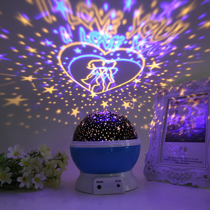 Creative Gift starry sky Night Lamp 360 Degree Rotation Small Star Night Light