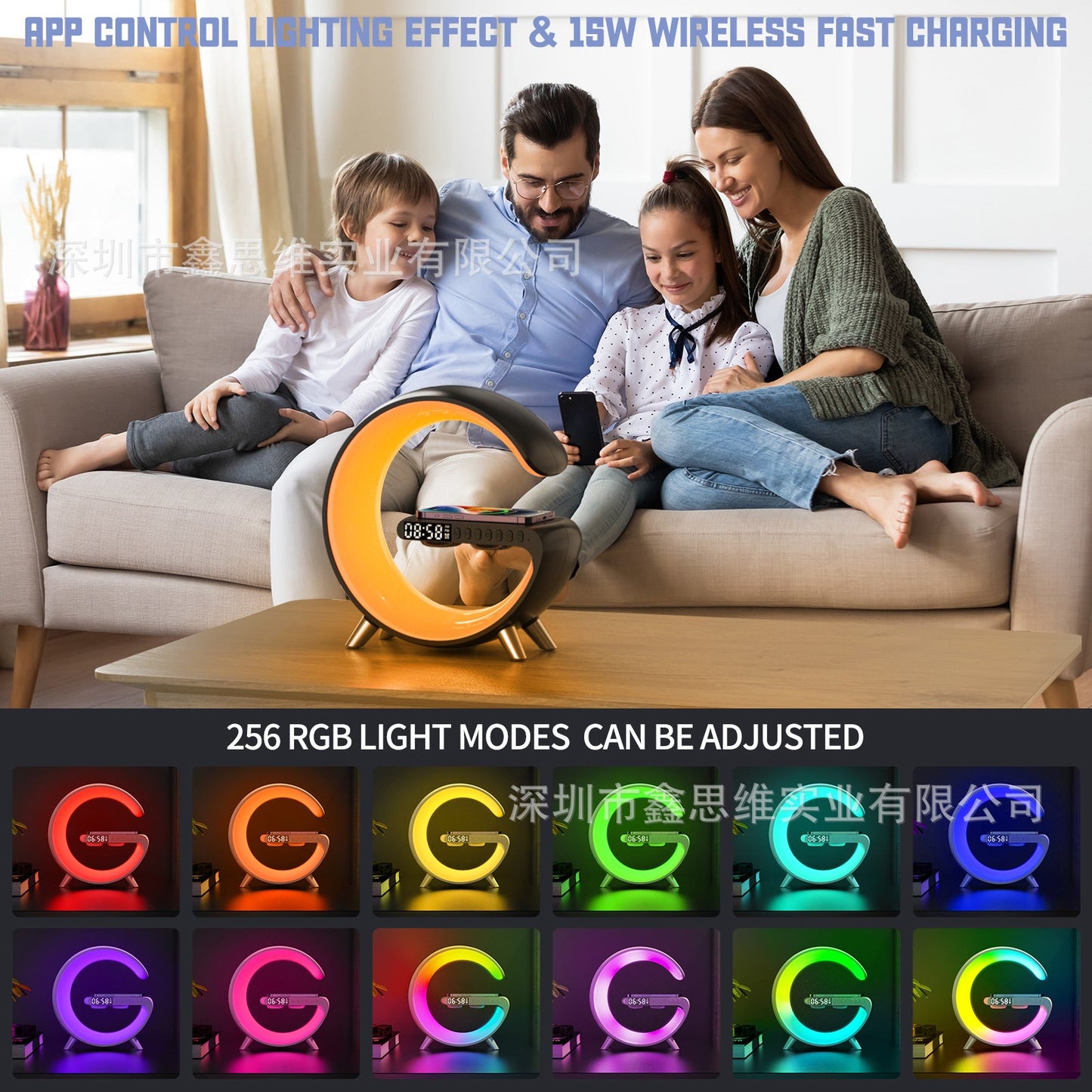 View larger image Share LED Gaming lights for A Gaming Room BT Speaker Music Lamp Wake up Light Sunrise Alarm Clock G Lamp