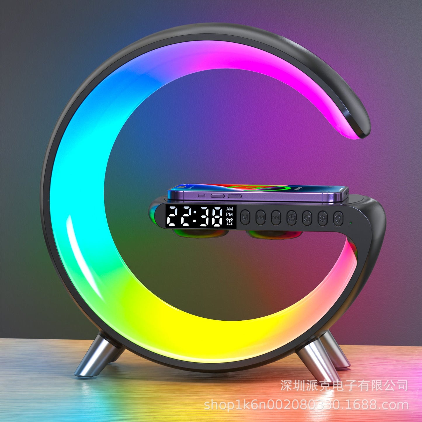 View larger image Share LED Gaming lights for A Gaming Room BT Speaker Music Lamp Wake up Light Sunrise Alarm Clock G Lamp