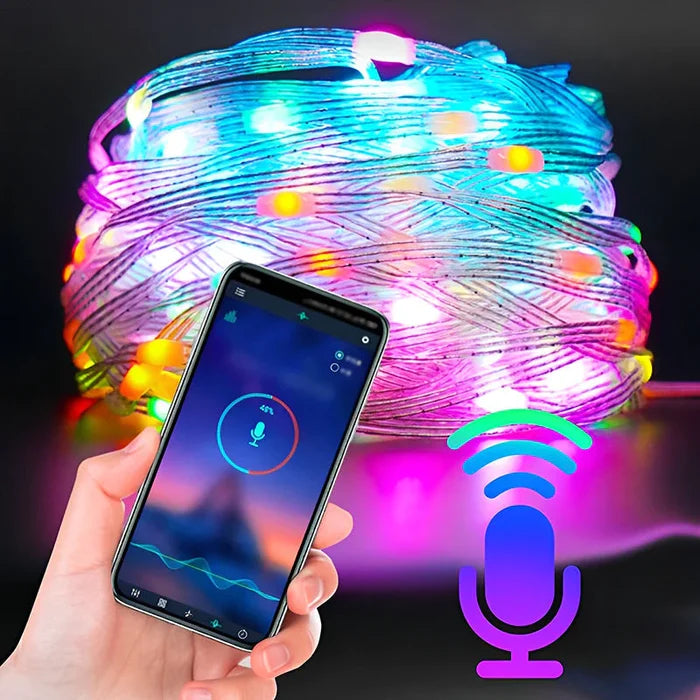 💡🌈Colorful Remote Control Lights😎Dance along with it and celebrate Christmas togethe