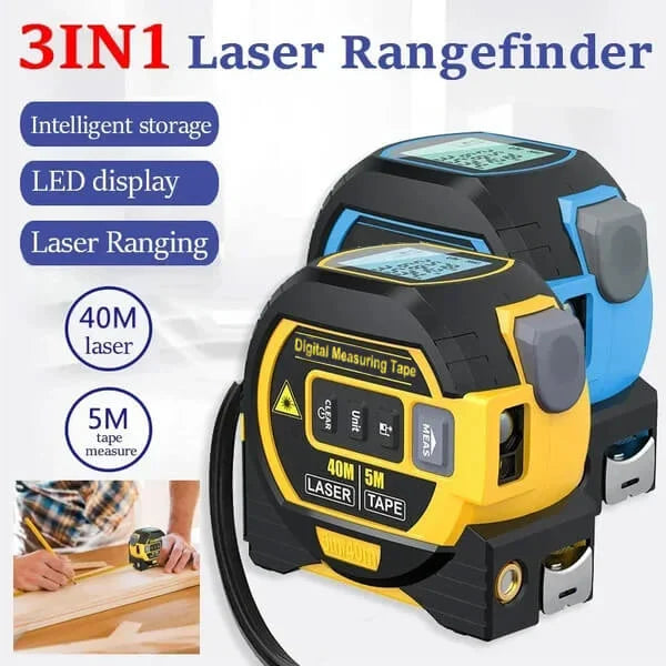 3-In-1 Infrared Laser Tape Measuring (Imperial & Metric)🎁