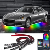 đ„49% OFFđ„ 2023 Car Chassis Flexible RGB Waterproof LED Strip Lights (4PCS)