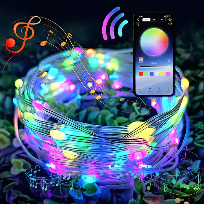 💡🌈Colorful Remote Control Lights😎Dance along with it and celebrate Christmas togethe