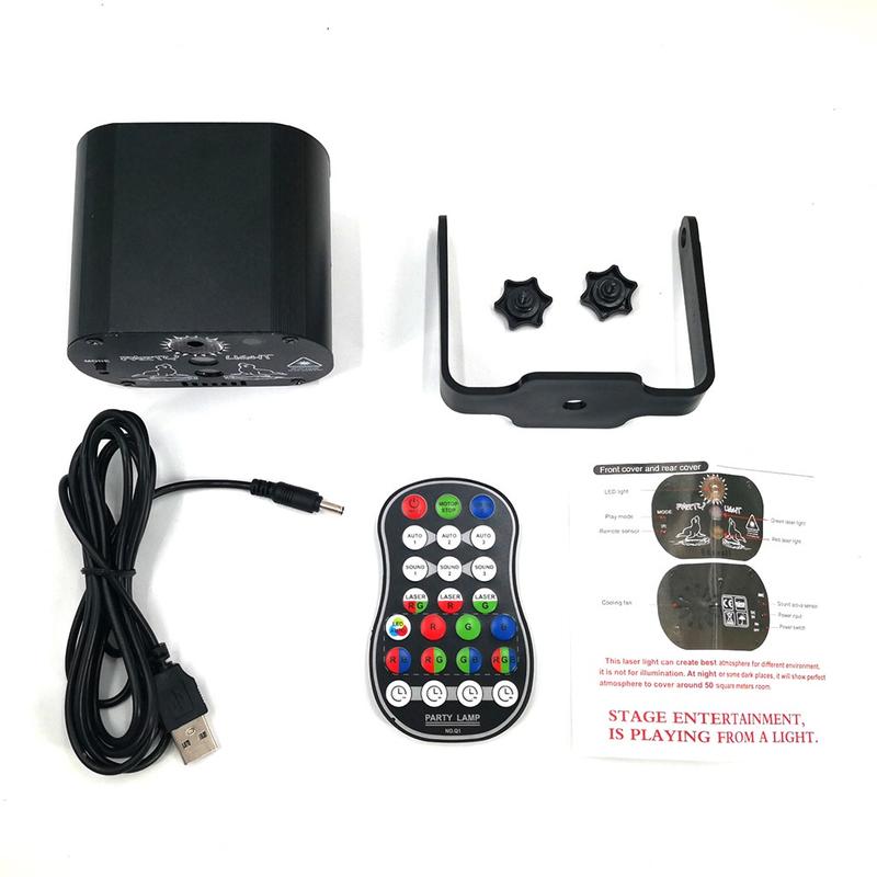 Famiy Flower 60 Pattern Laser Projector Stage Light LED RGB Party
