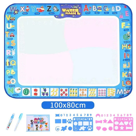 🎁Water Doodle Mat ,Aqua Painting Drawing Mat Mess Free Learning Toy Mat