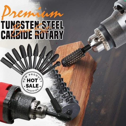 Premium Tungsten Steel Carbide Rotary Burr Set