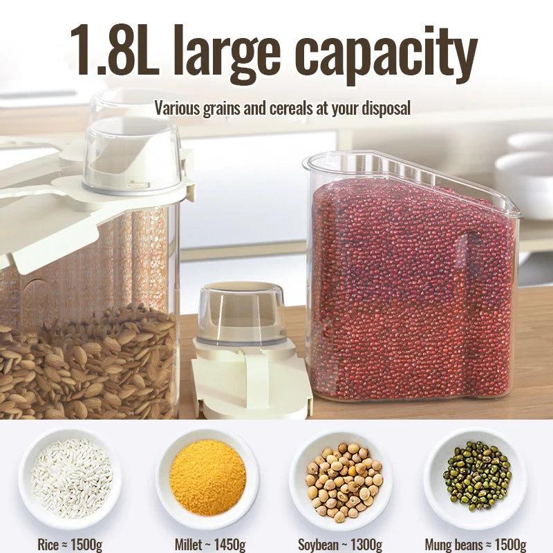 Cereals Container with Scale Handle