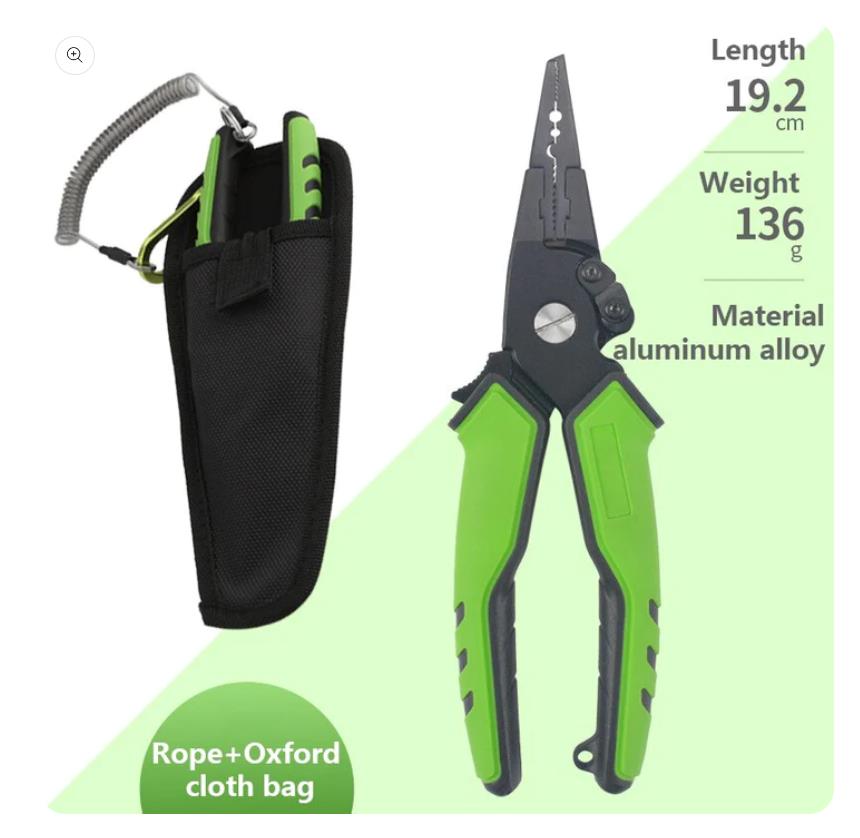 Hot Sale Soft Rubber Handle Carp Fishing Tools Accessories Hook Remover Products Aluminum Cutting Pliers for Fishing