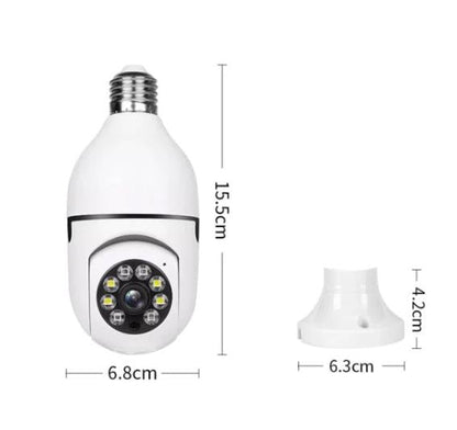 "Wireless Light Bulb Camera Home Surveillance Network Camera HD Indoor WiFi Monitor Mobile Remote"