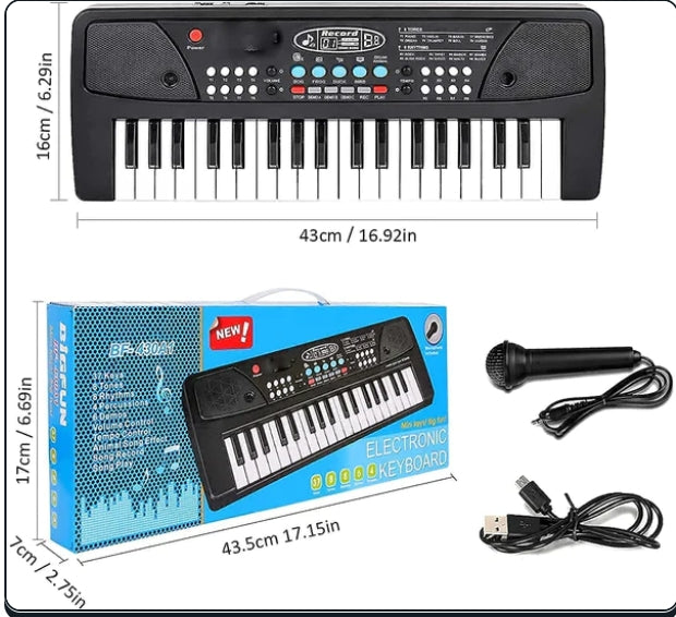 Kids Electronic Piano with Microphone