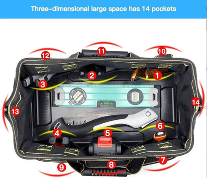 Double Waterproof Fabric Large Tool Bag with Soft Padded