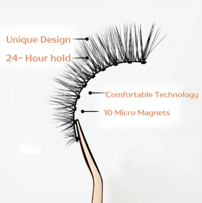 Upgraded reusable waterproof artificial eyelashes