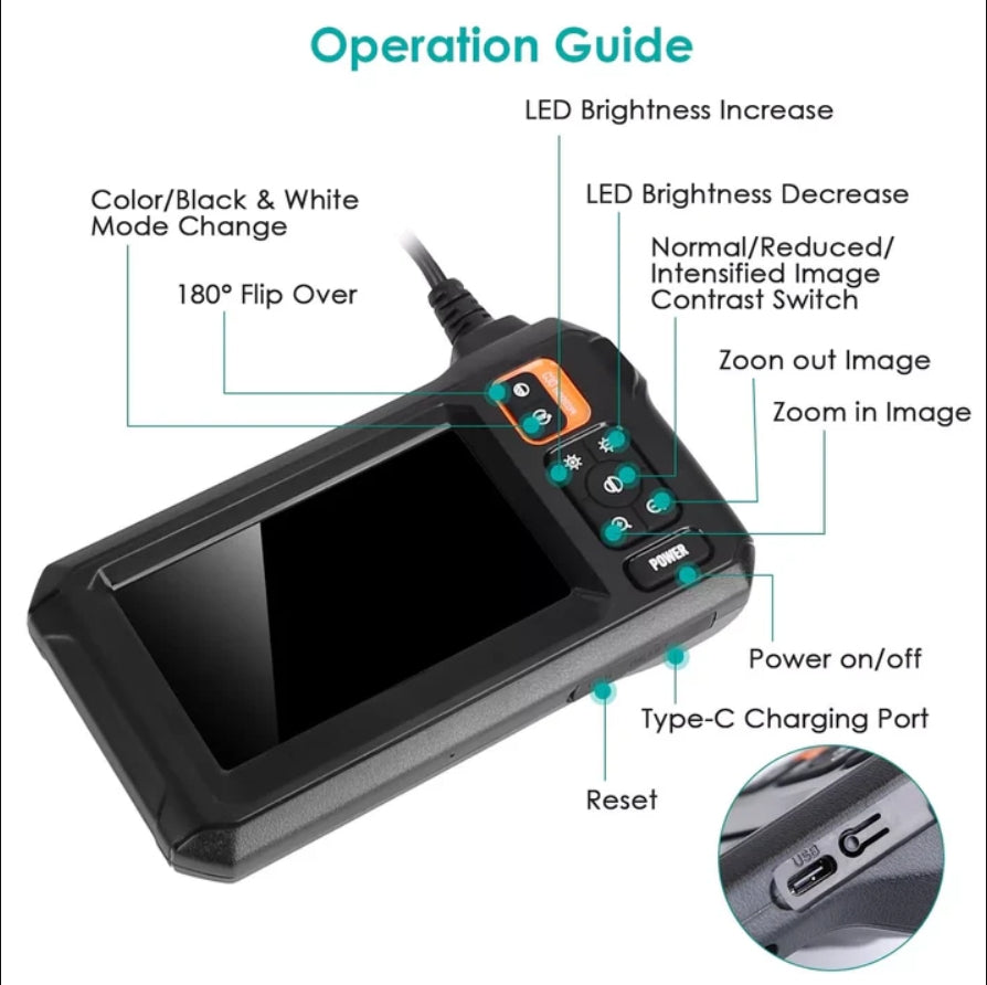 Dual Lens Endoscope Camera Pro