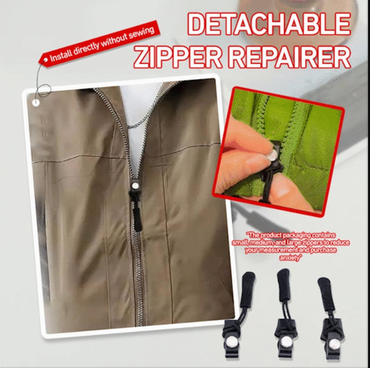 🔥Hot Sale Zipper Repairer Tool-Free Removable Zipper Heads