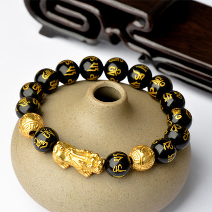 Feng Shui Black Obsidian Bracelet