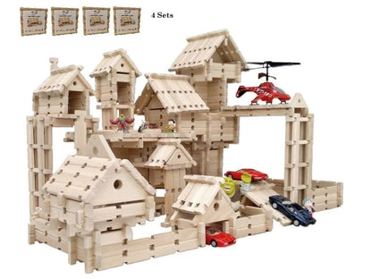 LOGO-BURG wooden toy kit, wooden building blocks, wooden building blocks