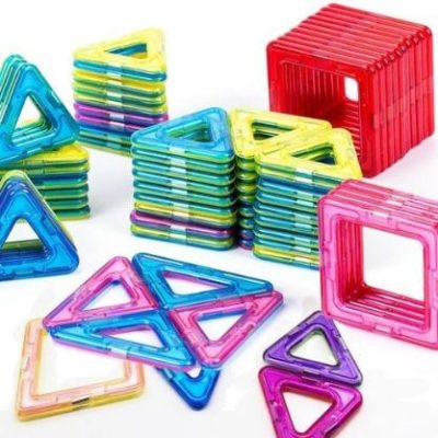 3D magnetic building blocks