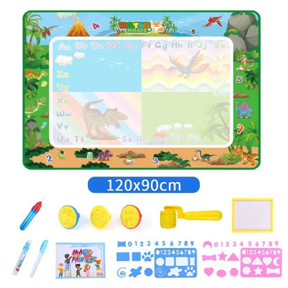 🎁Water Doodle Mat ,Aqua Painting Drawing Mat Mess Free Learning Toy Mat