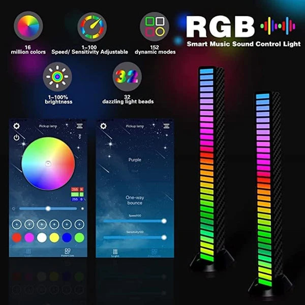 Wireless Sound Activated RGB Light Strip