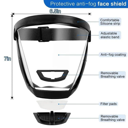 Protective mask (anti-sand, anti-droplet, anti-fog, eye protection)