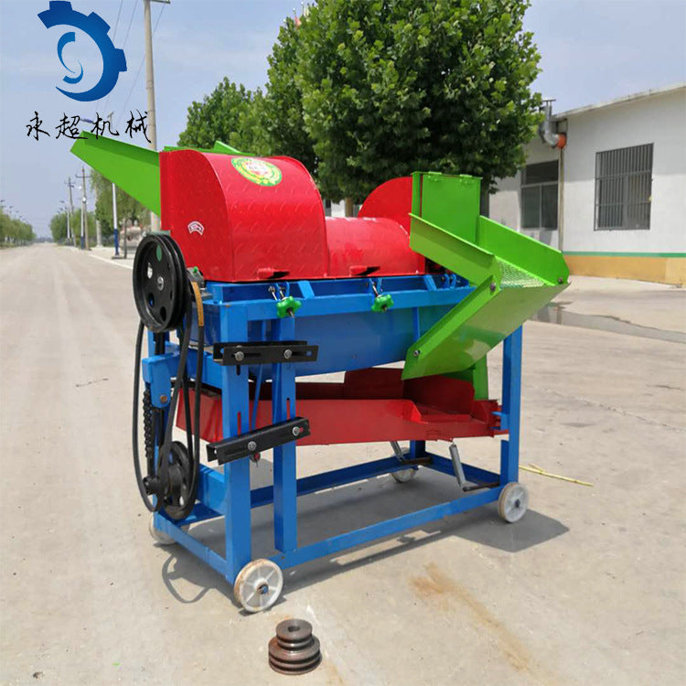 Corn, soybeans, barley, wheat, threshing machine