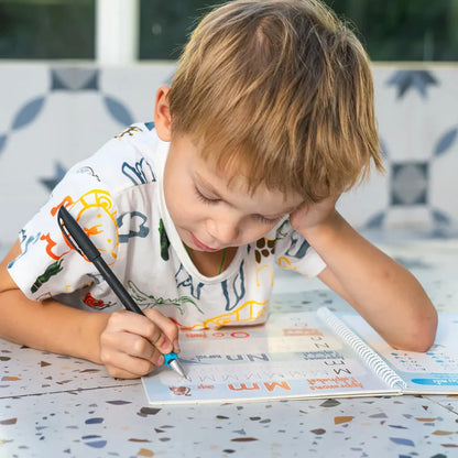 KiddoSpace Handwriting Practice Kit (4 A5 Books + 1x Pen Grip + 1 Special Ink Pen)