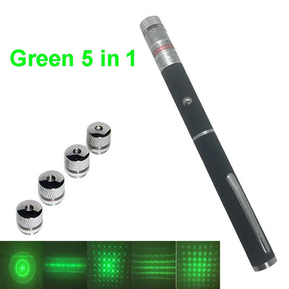 With five-star green laser pointer