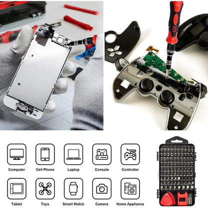 ??115-in-one multi-function screwdriver mobile phone tool set maintenance disassembly machine precision screwdriver batch head set