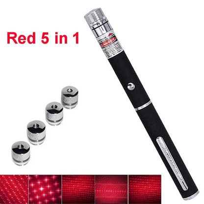 With five-star green laser pointer