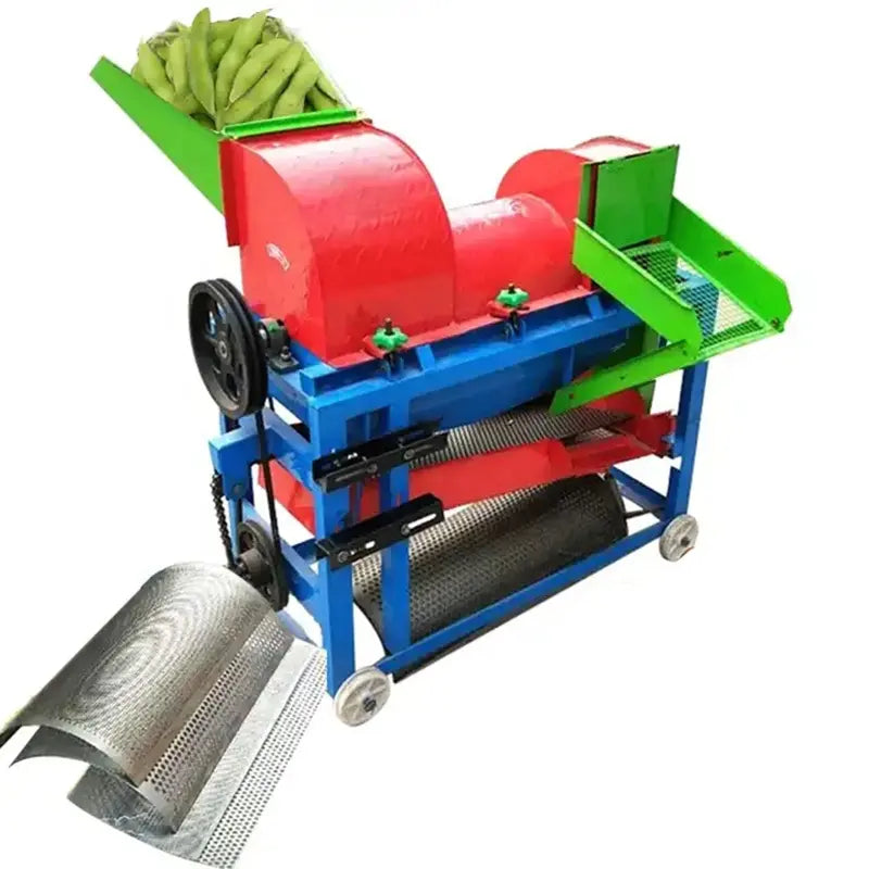 Corn, soybeans, barley, wheat, threshing machine