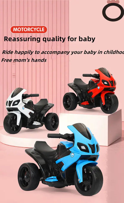 ??2023 children's electric motorcycle/tricycle charging remote control electric car/baby stroller large battery car for children