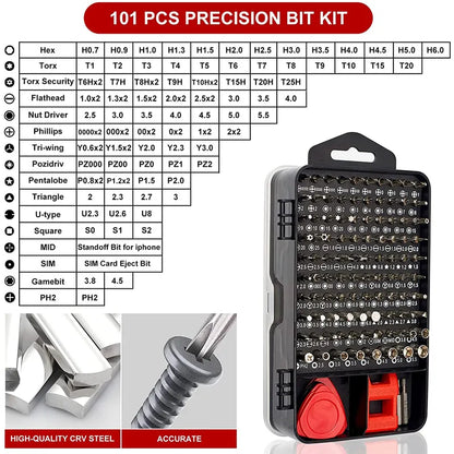 ??115-in-one multi-function screwdriver mobile phone tool set maintenance disassembly machine precision screwdriver batch head set