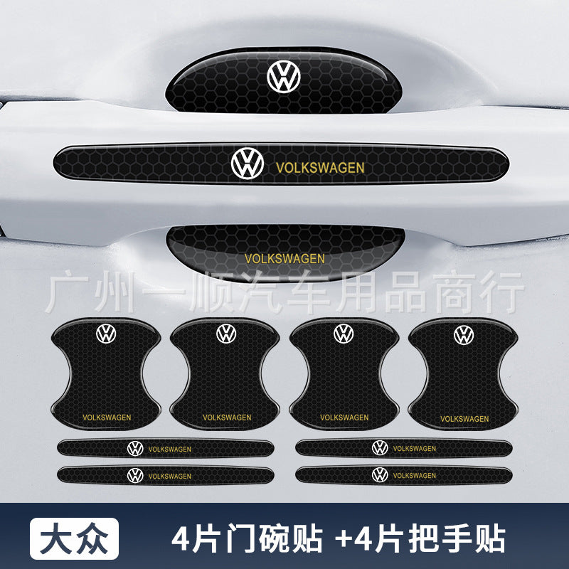 🔥Hot Selling🔥Exclusive Logo🔥Carbon Fiber Door Handle Protective Cover (8PCS)