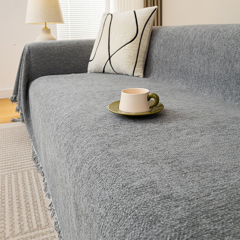 Herringbone Chenille Chenille Sofa Cover