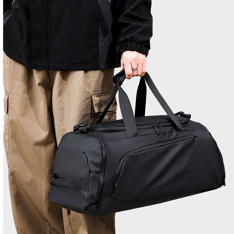 Big Capability Gym Bag, Shoulder Bag, Bag For Travelling, Business Trip, Handheld Bag, Dry And Wet Depart Pocket