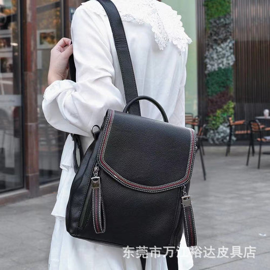 Genuine Leather Versatile Fashion Crossbody Shoulder Bag for Women